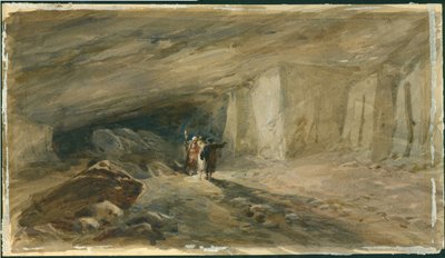 Die Steinbruchhöhlen, Jerusalem, 1869 von William Crimea Simpson